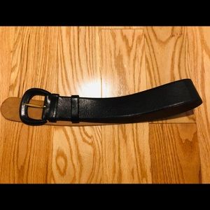 Donna Karan New York Black Leather Belt